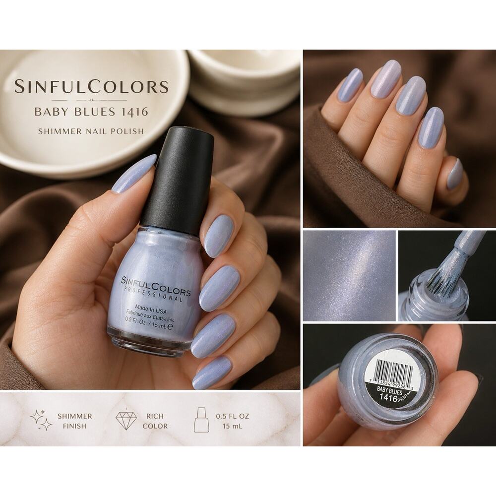 Sinful Colors Baby Blues 1416 Y2K Rare